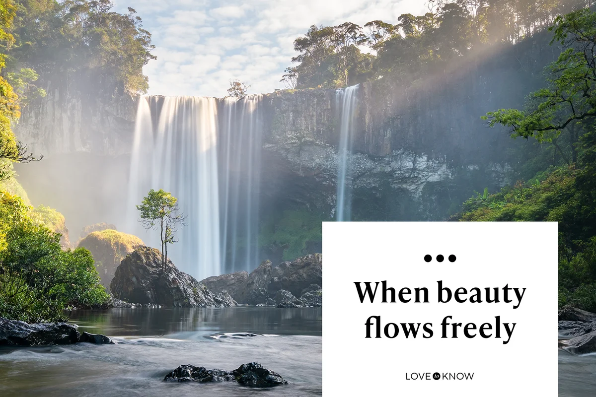 When beauty flows freely