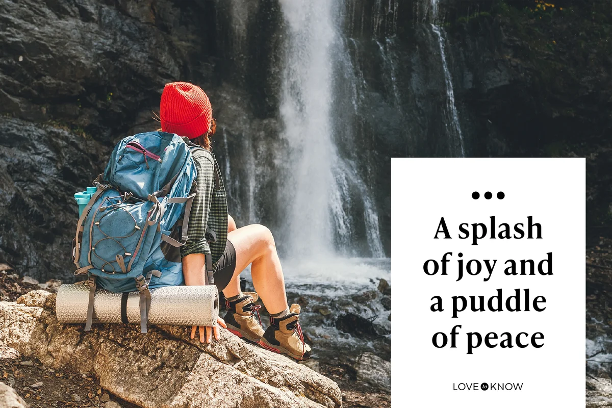 A splash of joy and a puddle of peace