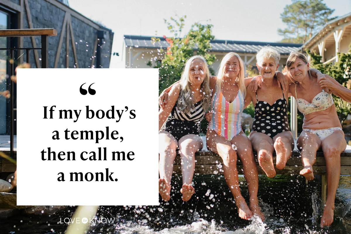 If my body’s a temple, then call me a monk.