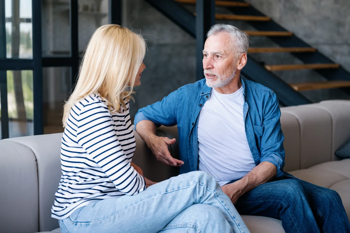 couple having a conversation