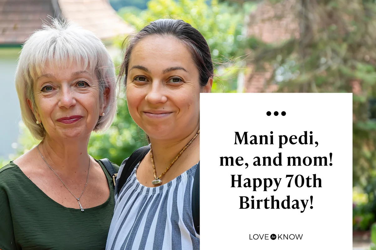 Mani pedi, me, and mom! Happy 70th Birthday!