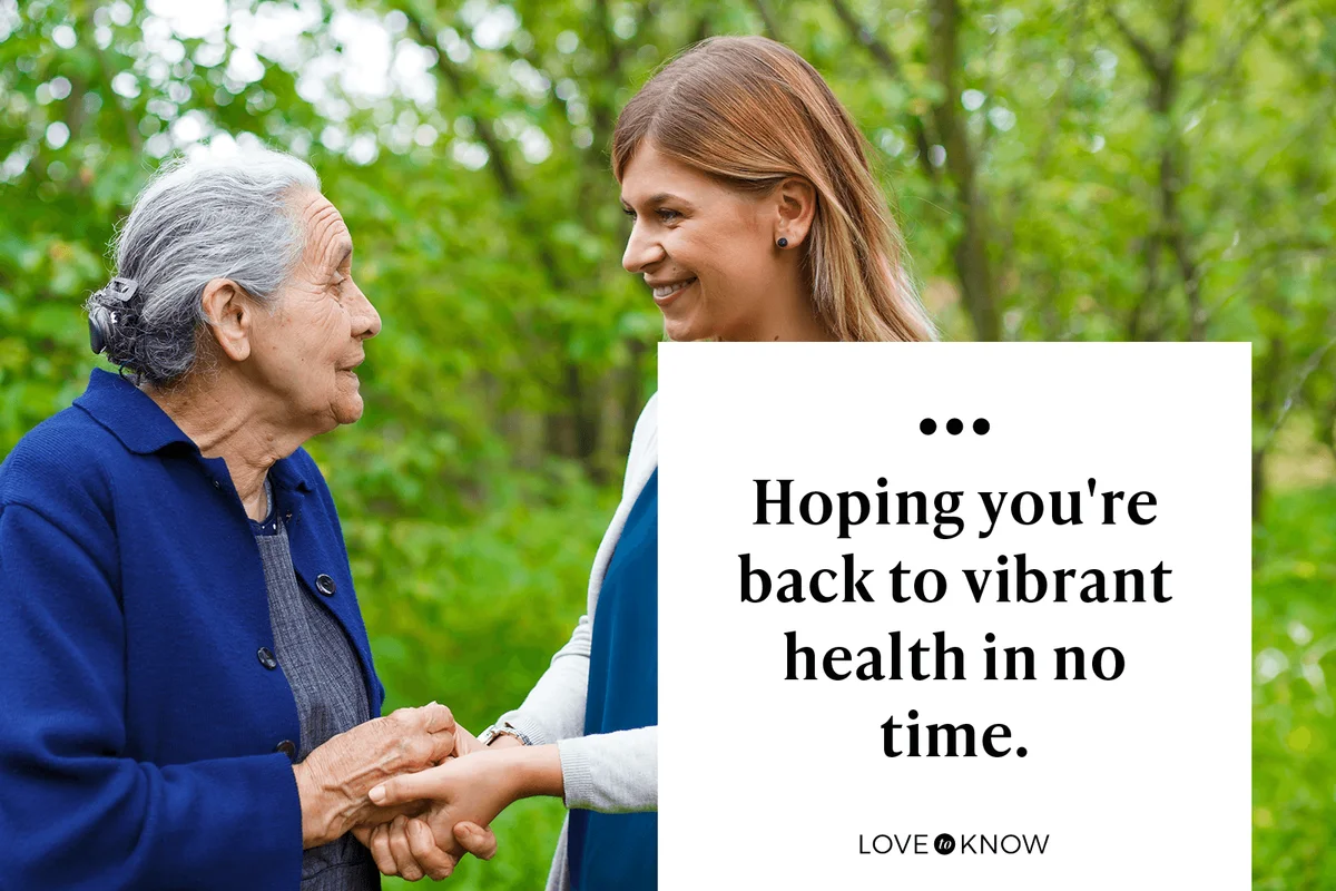 Hoping you're back to vibrant health in no time.