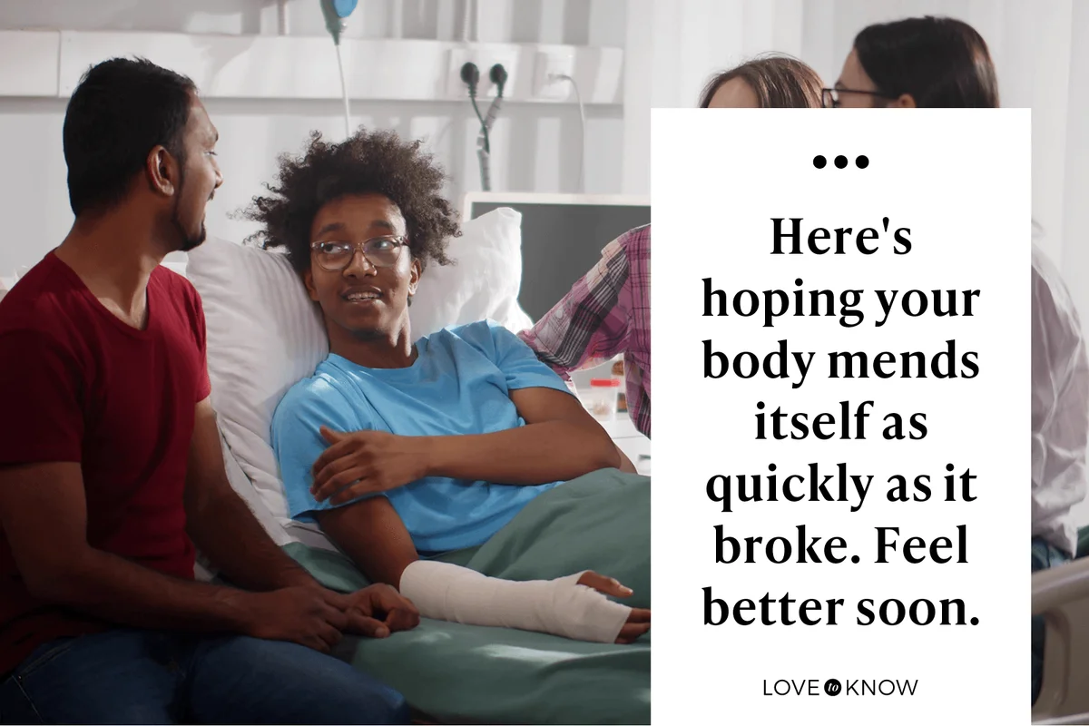 Here's hoping your body mends itself as quickly as it broke. Feel better soon.