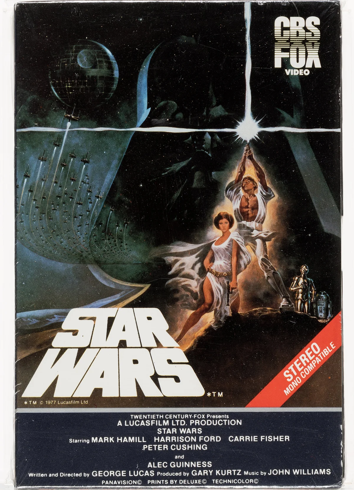 Star Wars VHS 1983 20th Century Fox Video Drawer Box