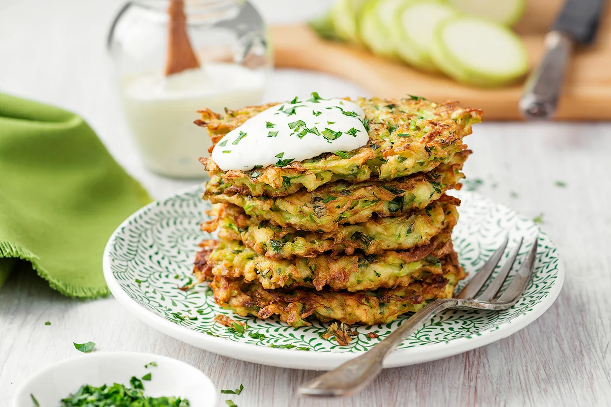 vegetarian zucchini pancakes