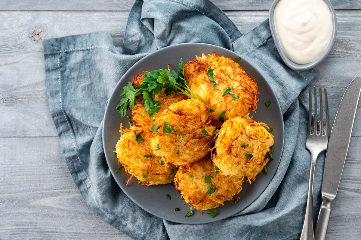 Potatoes pancakes latkes