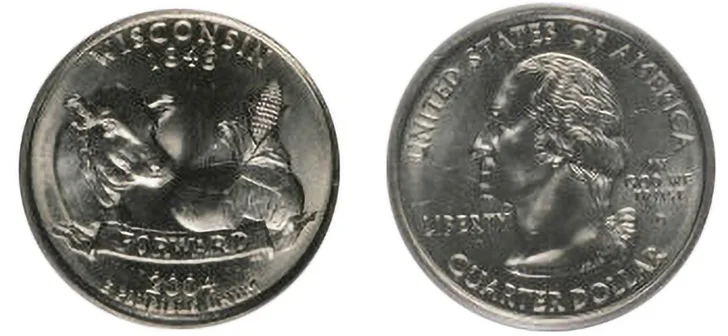 2004-D 25C Wisconsin, Extra Leaf Low