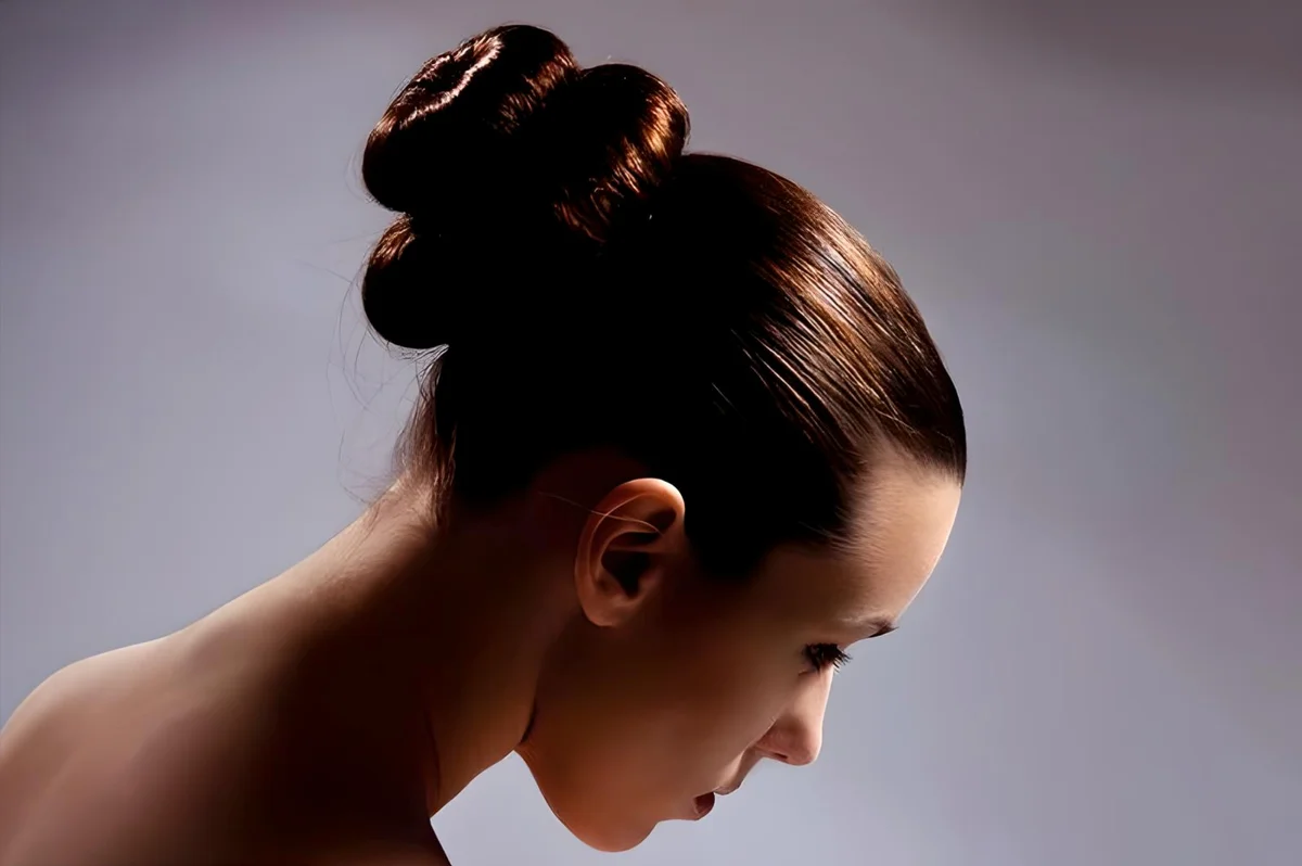 Stacked hair bun