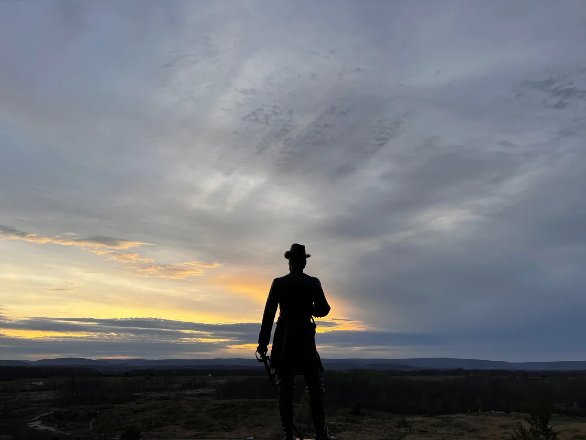 Statue at Little Roundtop at Gettysburg