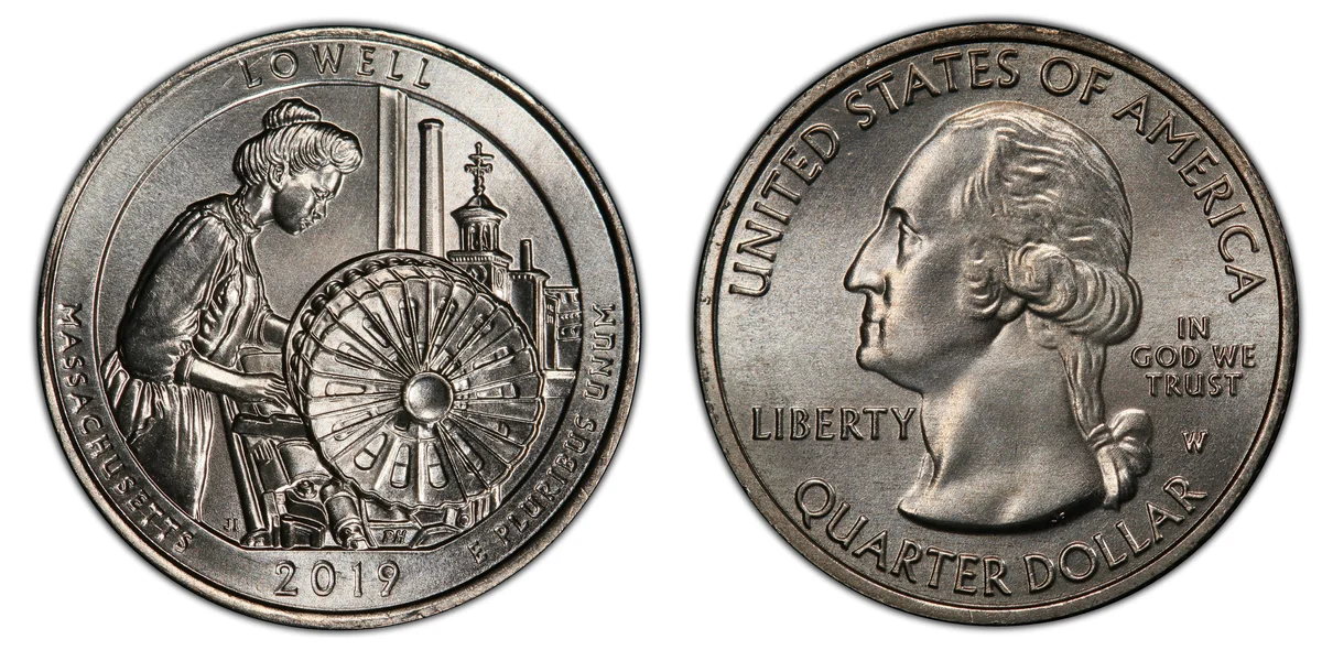 2019-W Lowell National Historical Park Quarter