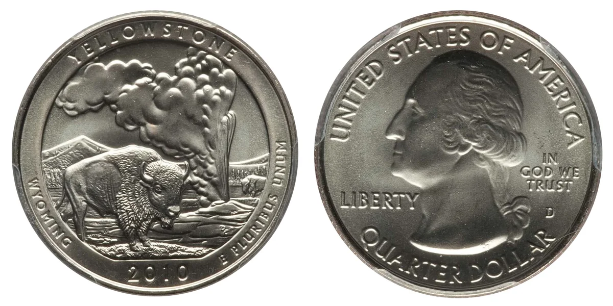 2010-D Yellowstone National Park Quarter