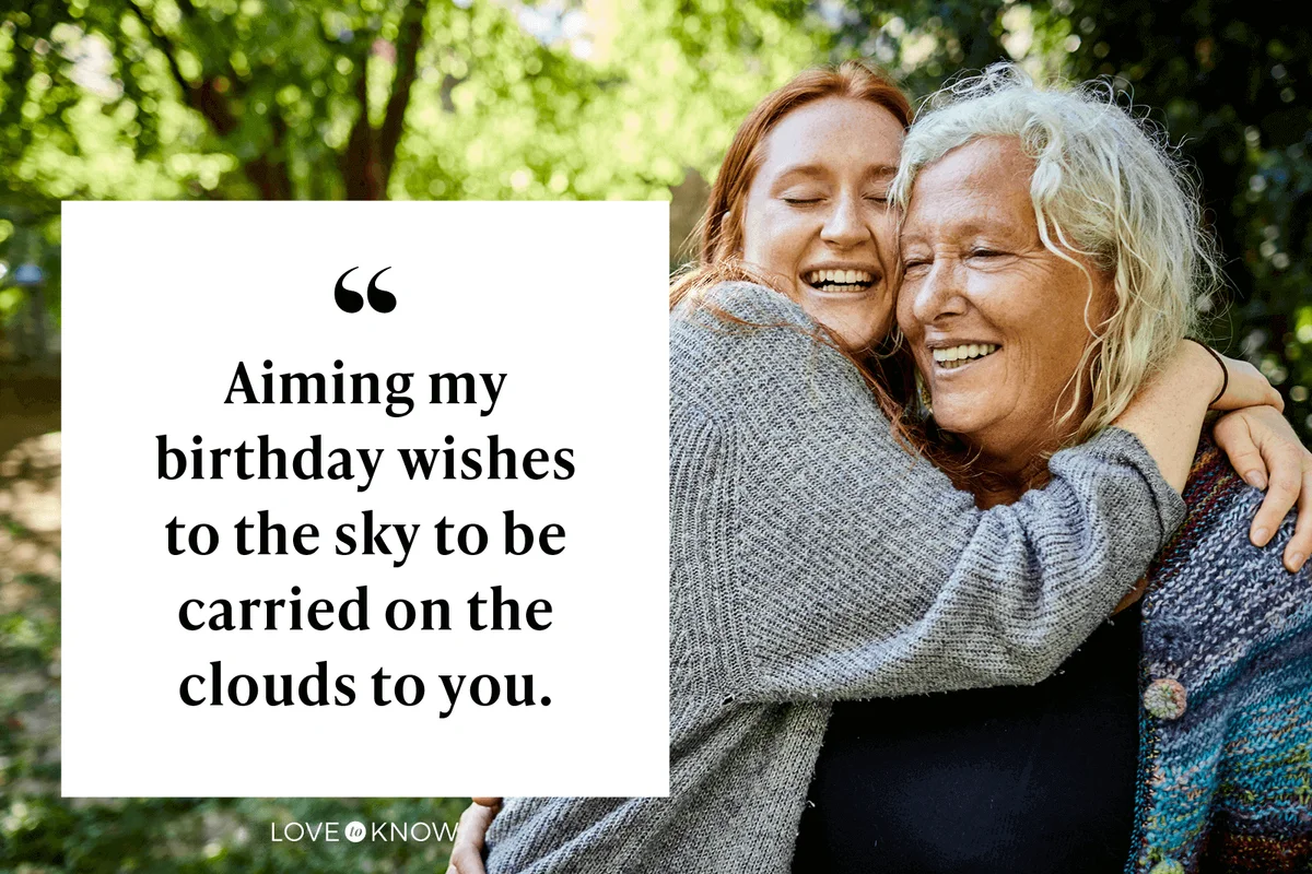 Aiming my birthday wishes to the sky to be carried on the clouds to you.