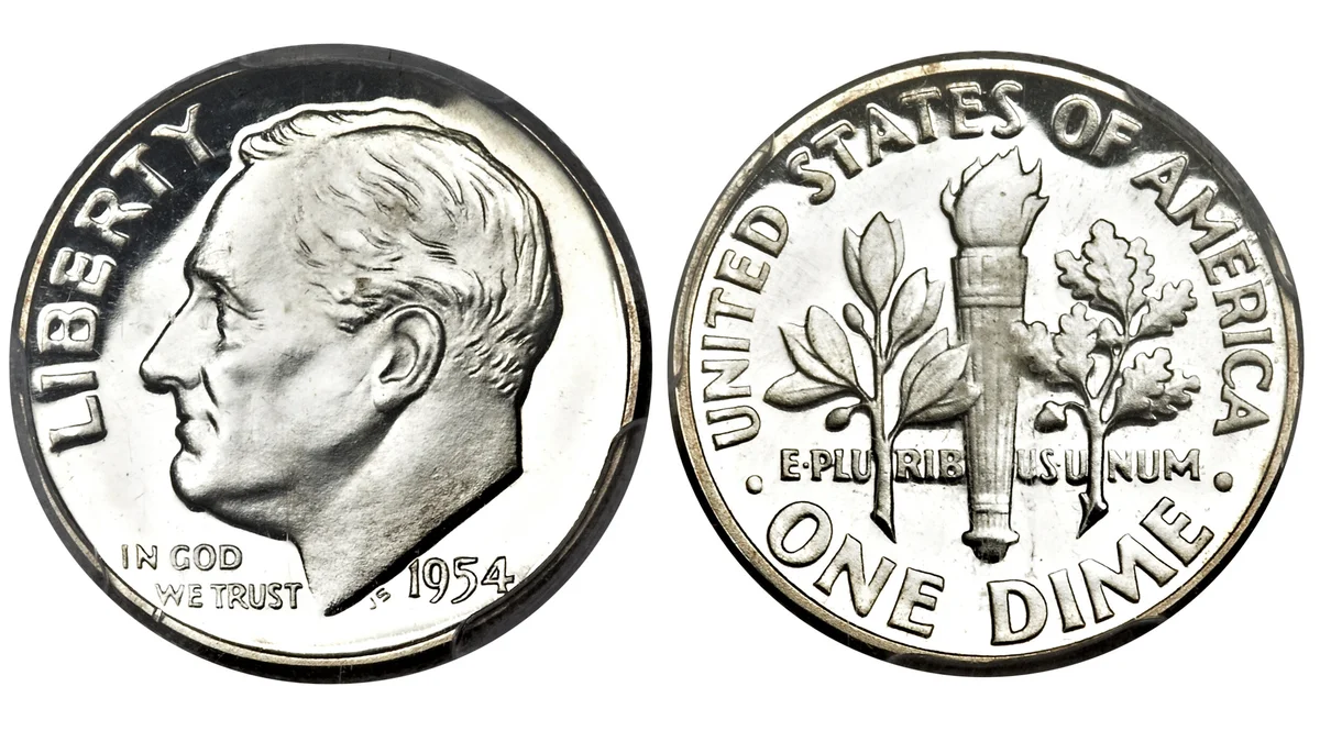 1954 Deep Cameo Proof Roosevelt Dime