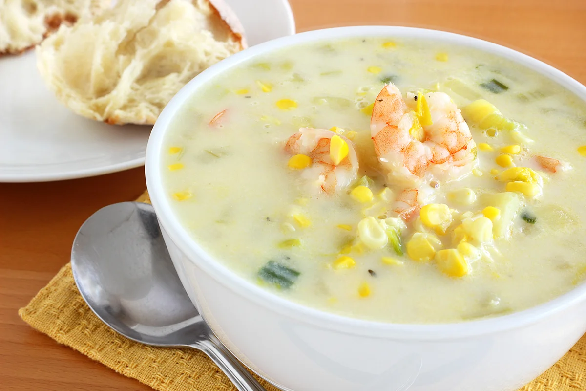 Shrimp and corn chowder