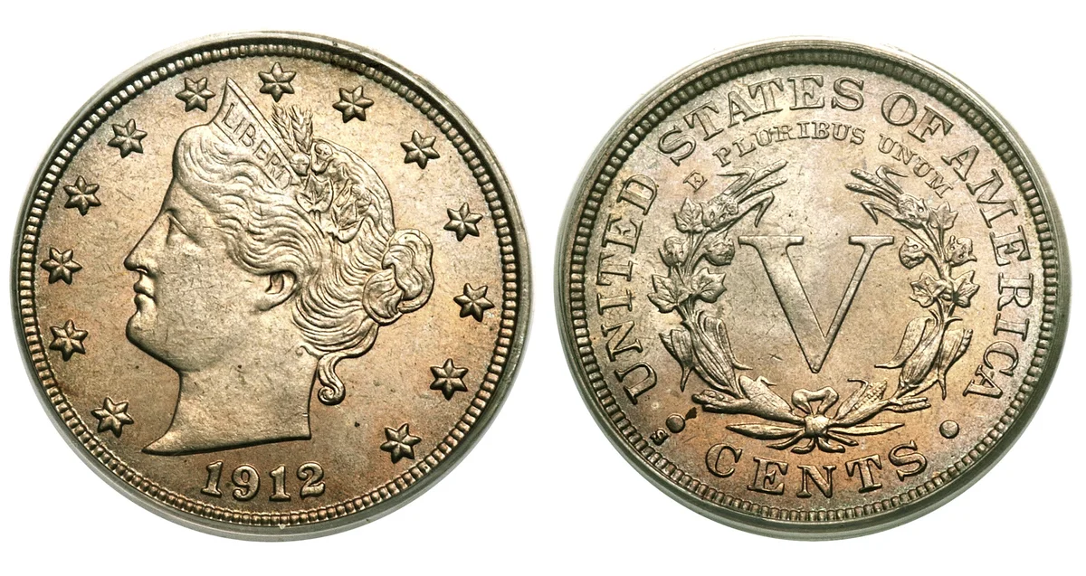 1912-S Liberty Head Nickel