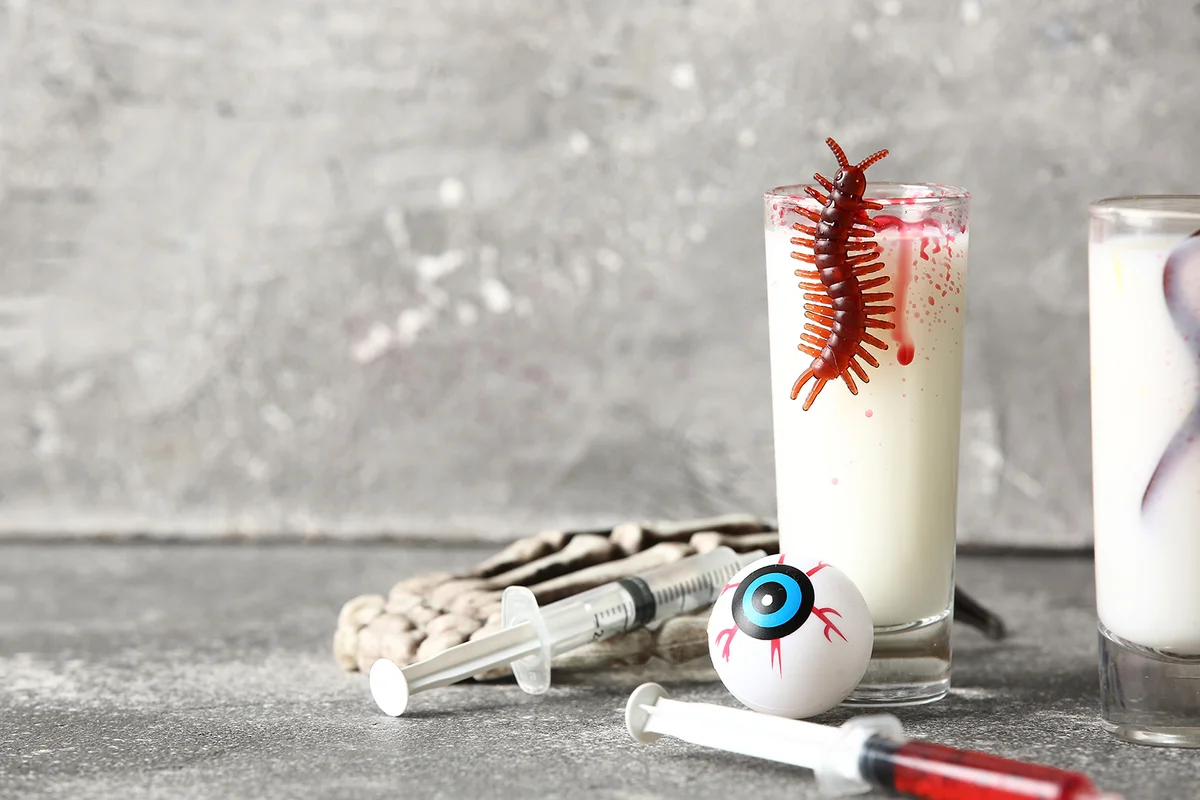 Shots of delicious cocktail