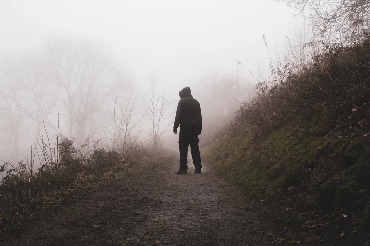 A scary hooded figure