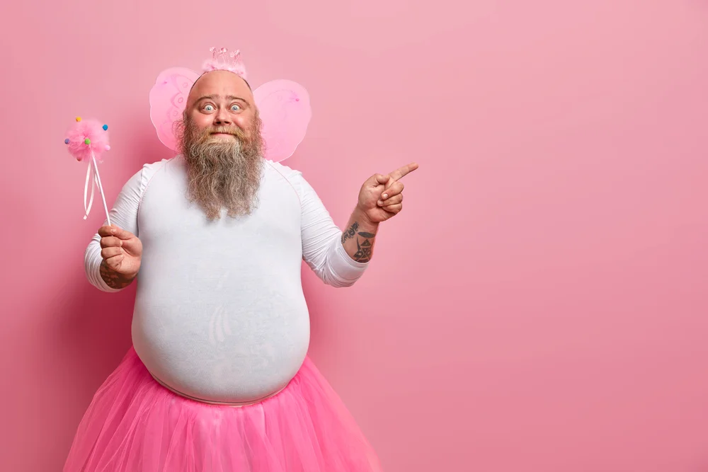 man in a fairy costume