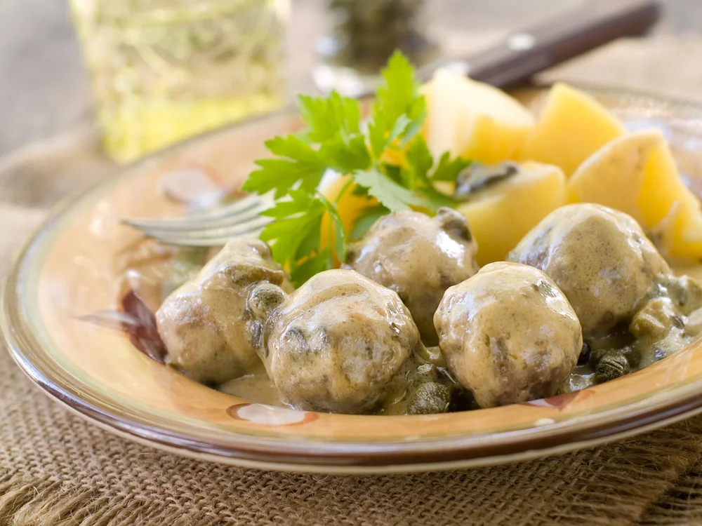 mushroom meatballs