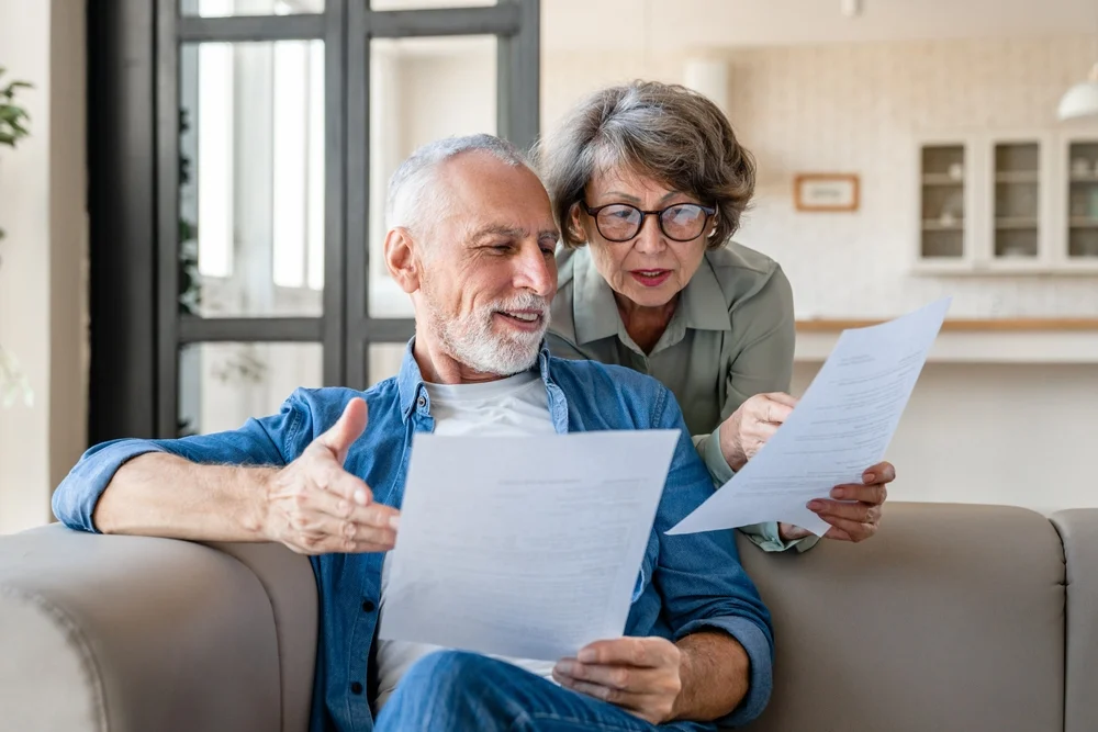couple doing paperwork