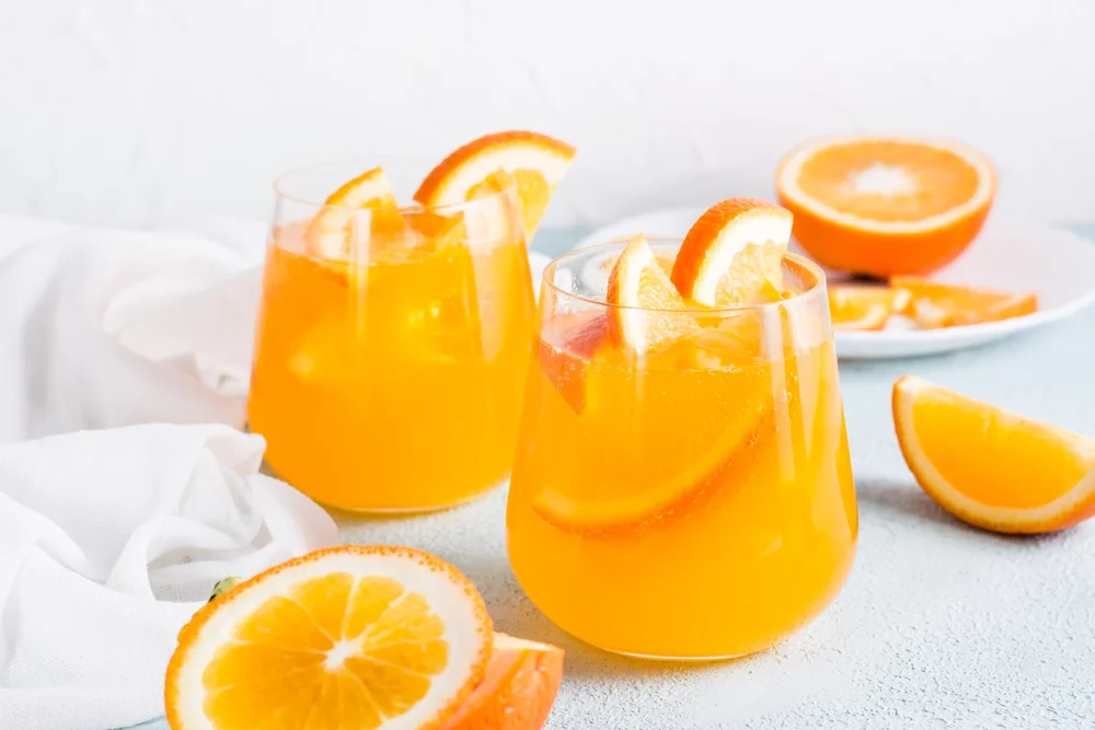 Orange cardamom fizz