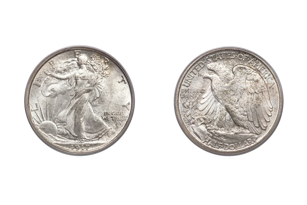 Walking Liberty half Dollar 1917 S