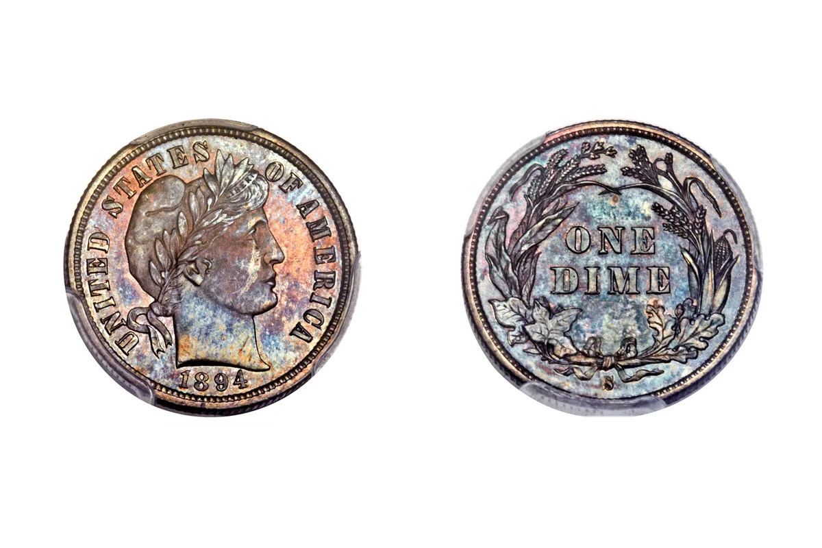 Barber dimes 1894_S