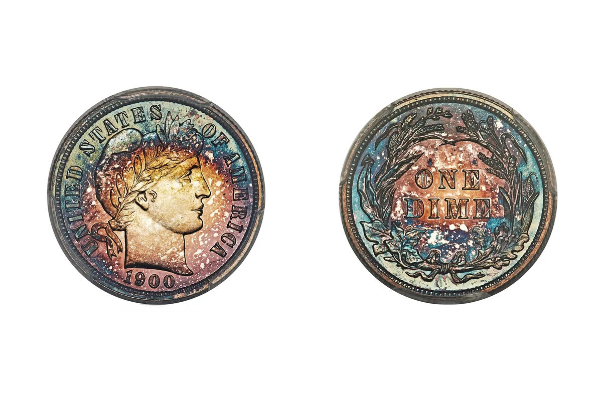 Barber Dimes 1900