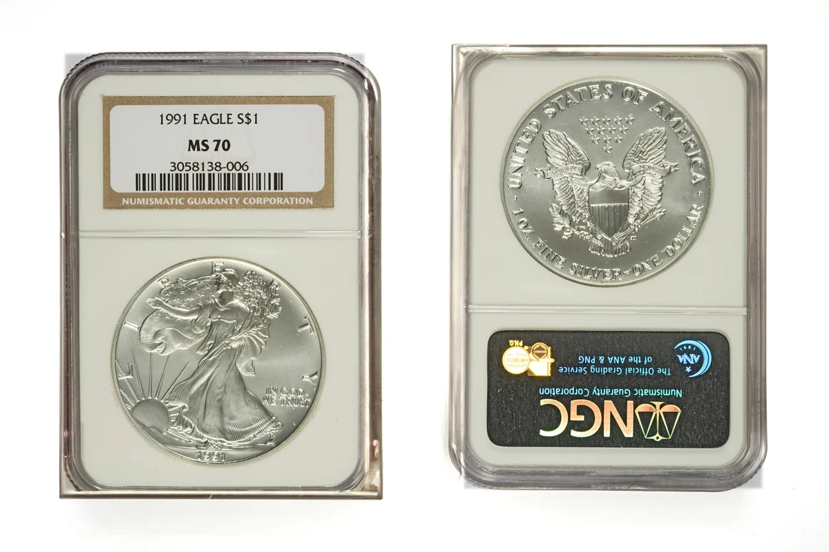 1991 American Silver Eagle coin