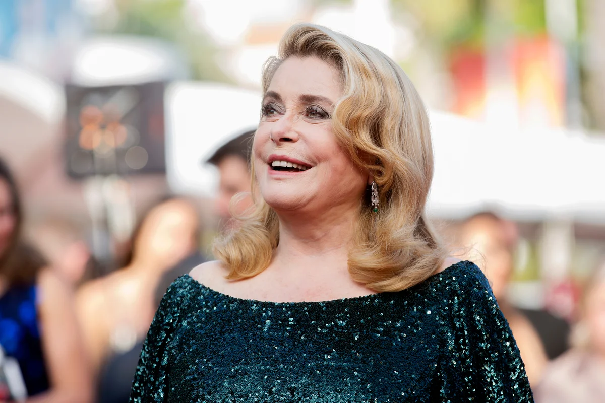 Catherine Deneuve's portrait at Cannes Film Festival