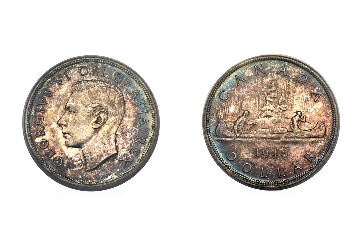 1948 George V Specimen Canadian Dollar Coin