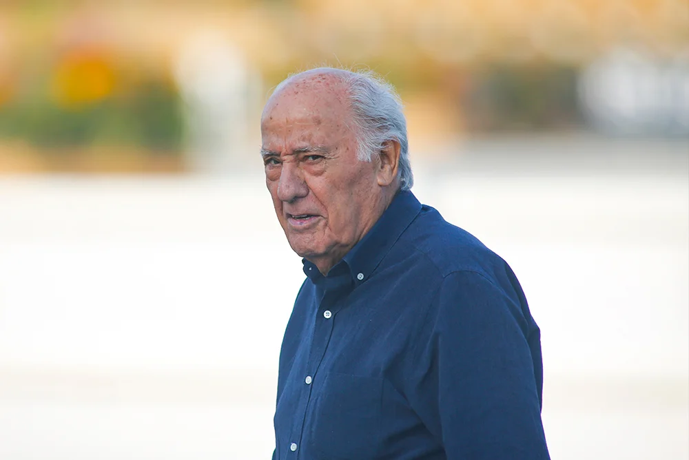 Portrait of Amancio Ortega, founder of Inditex in Spain.
