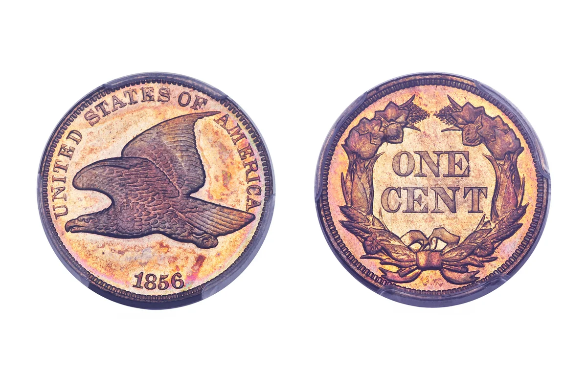 1856  Snow-3-Flying Eagel cent