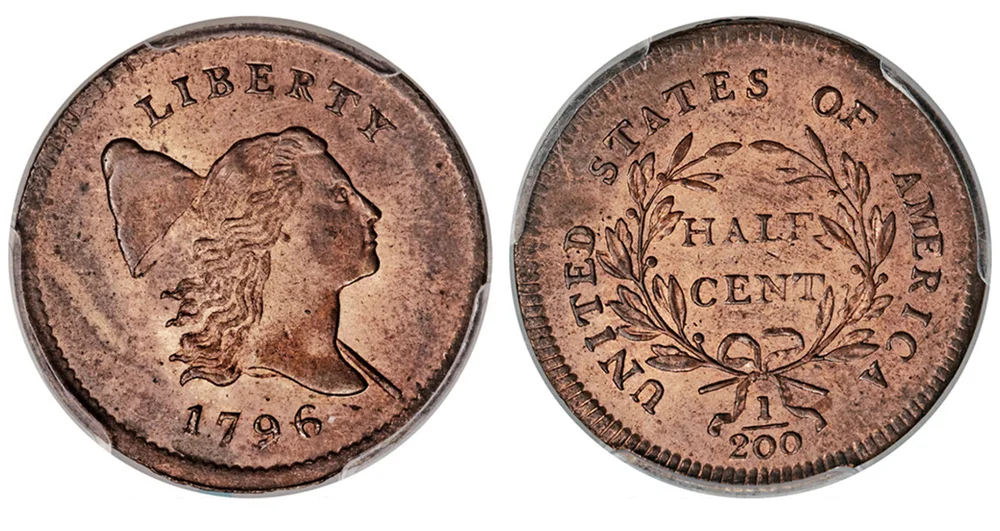 1796 Pole Half Cent