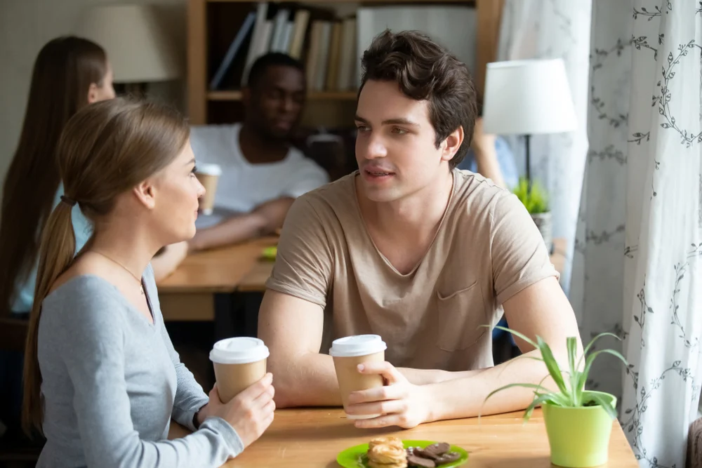 couple on a coffee date
