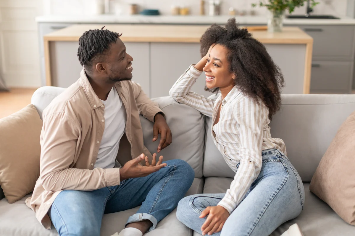 couple talking
