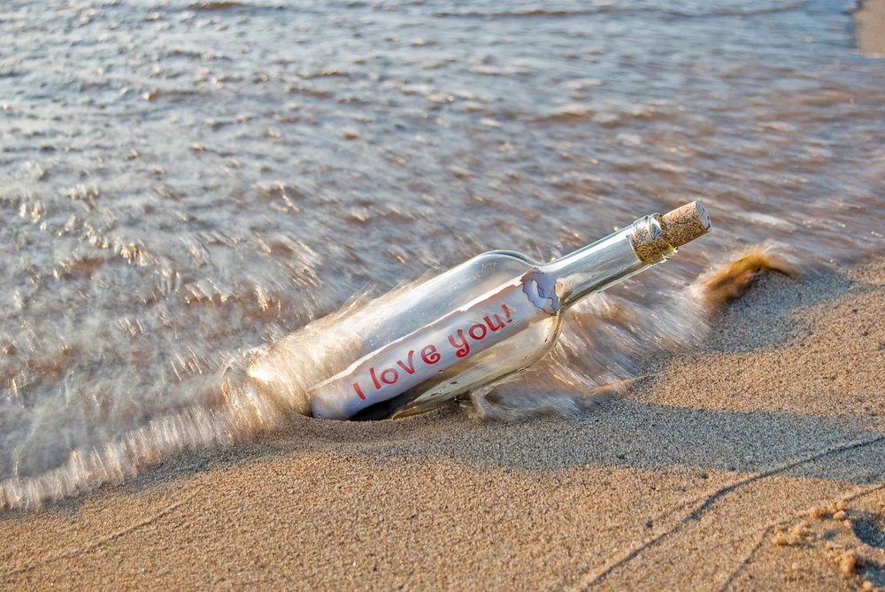 note in a bottle