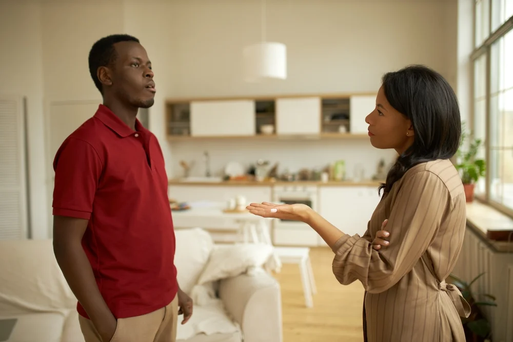 woman asking for a divorce