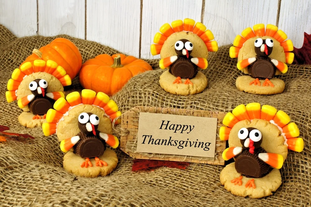 Cute turkey cookies