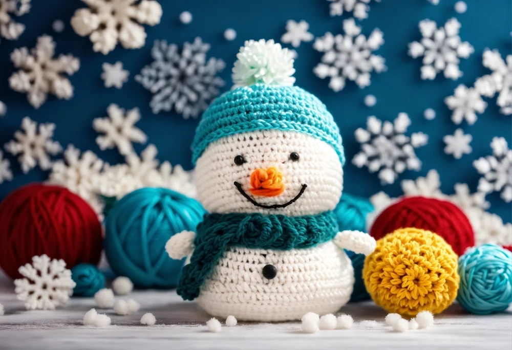 crochet snowman