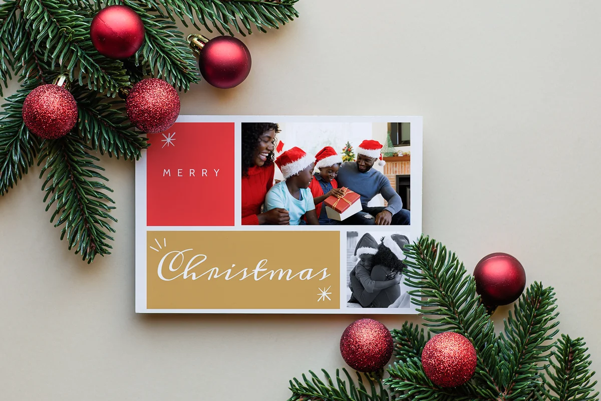 elegant Christmas Family card