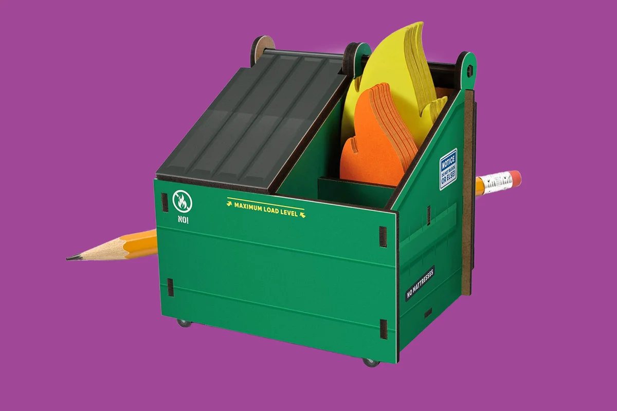 Genuine Fred DESK DUMPSTER Pencil Holder