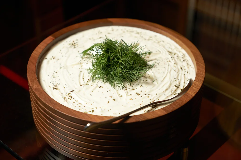 Dill and scallion sauce
