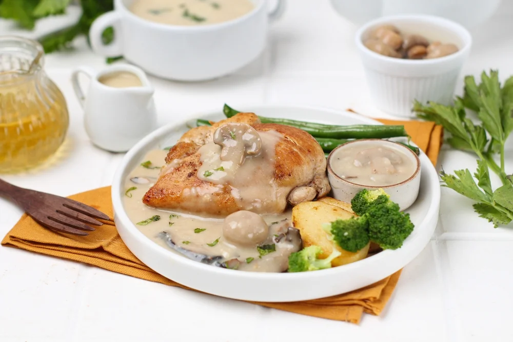 chicken with mushroom sauce