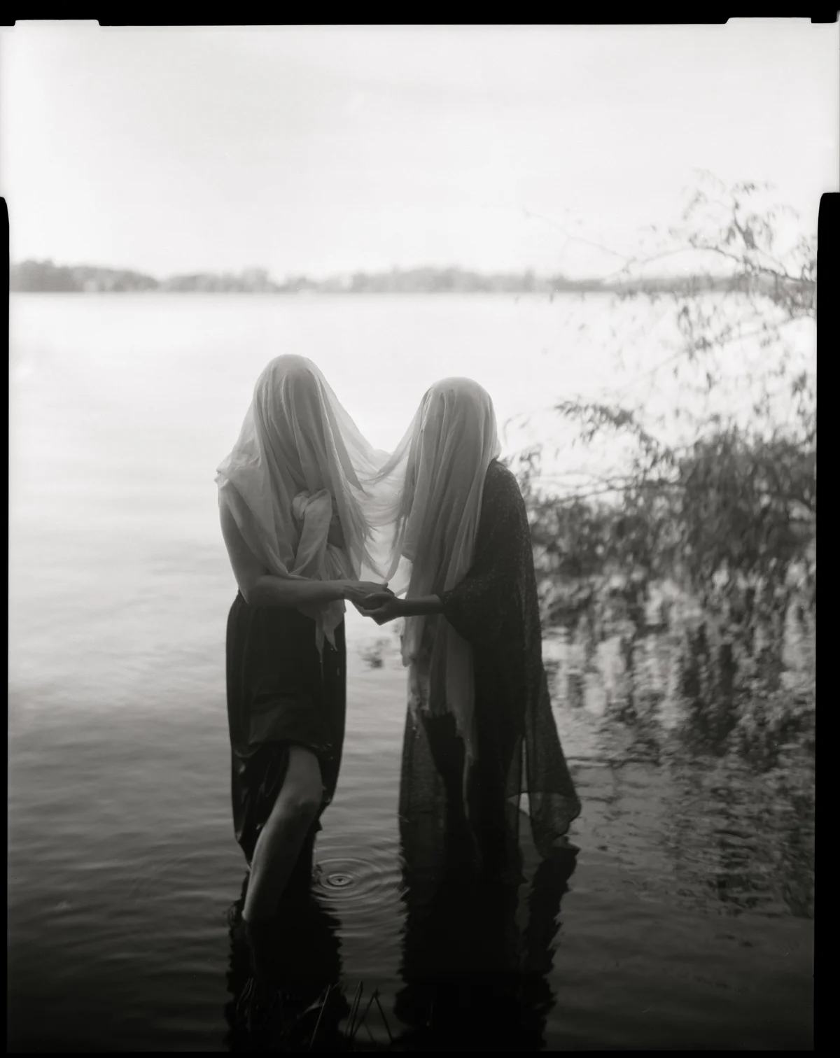 photo of artist and friend by Kate Miller-Wilson