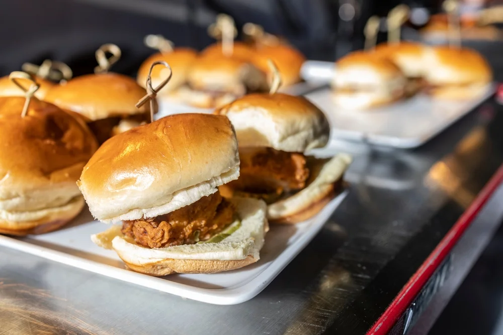 fried chicken sliders