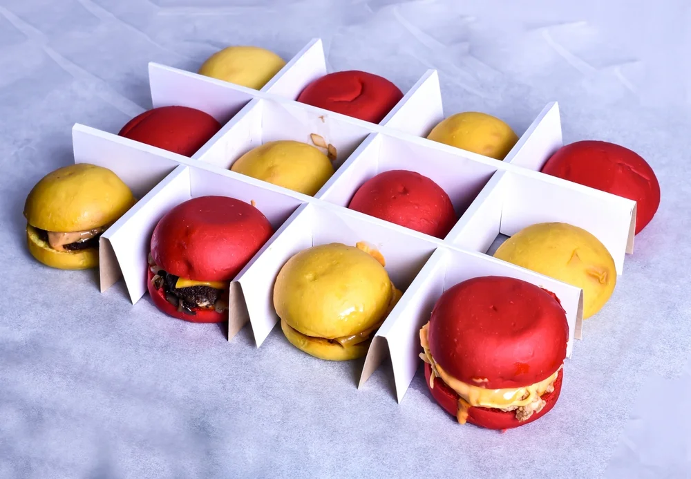 red and yellow sliders