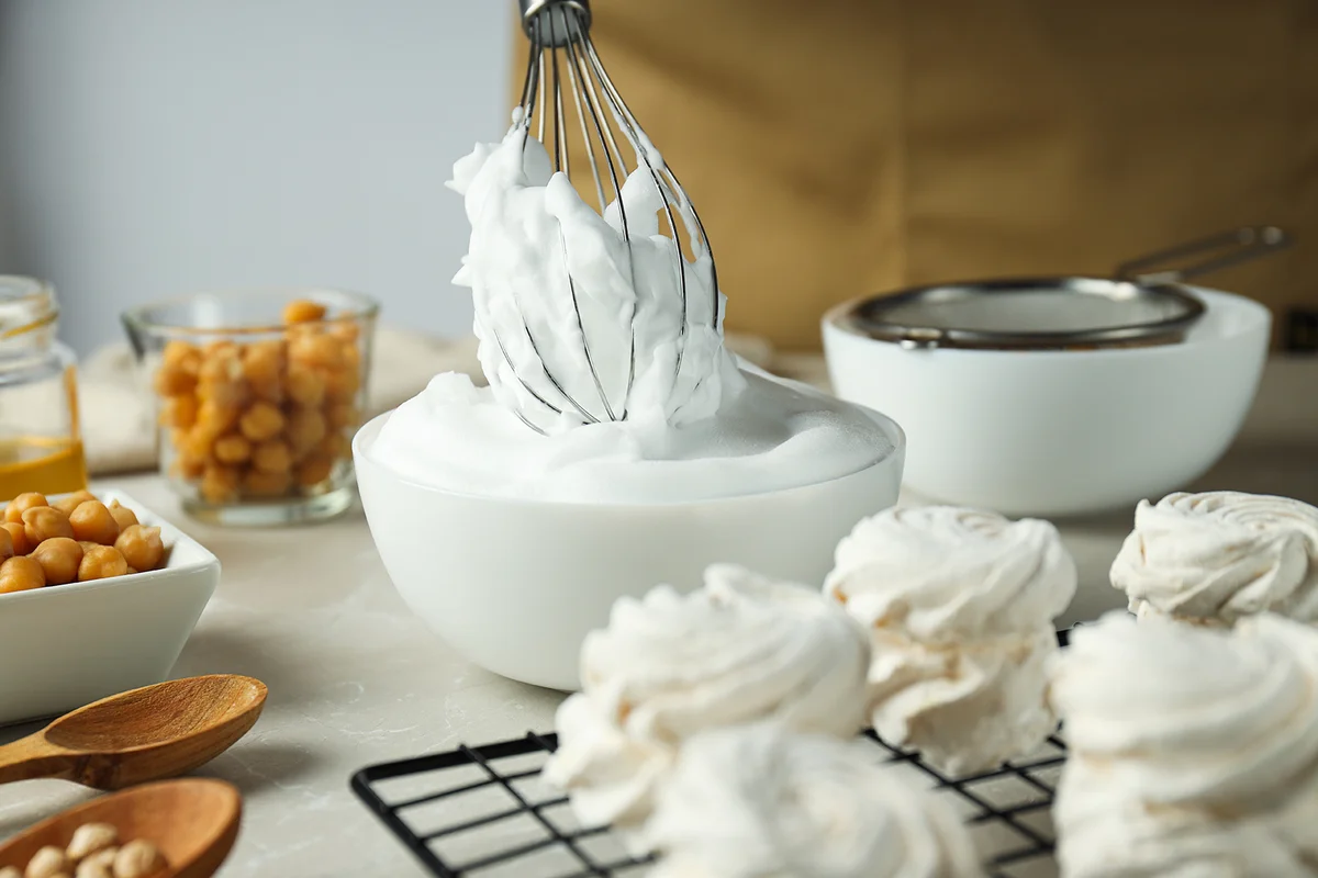 Aquafaba, concept of vegan food and cuisine