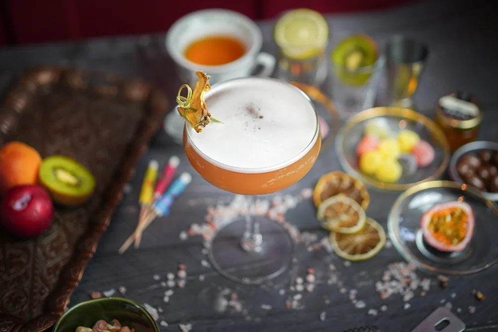 whiskey sour cocktails