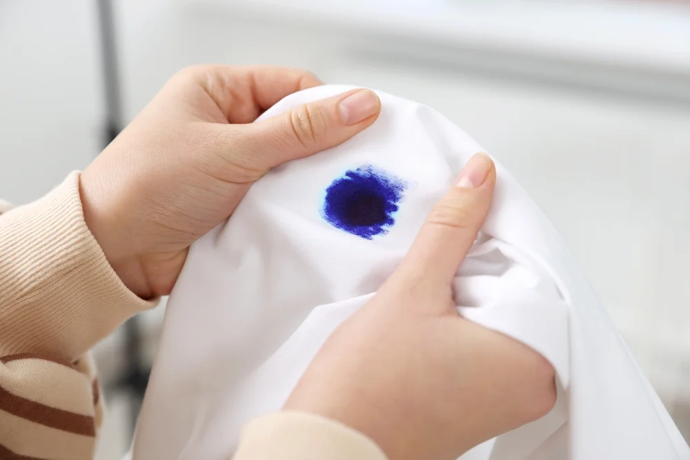 ink stain in a shirt